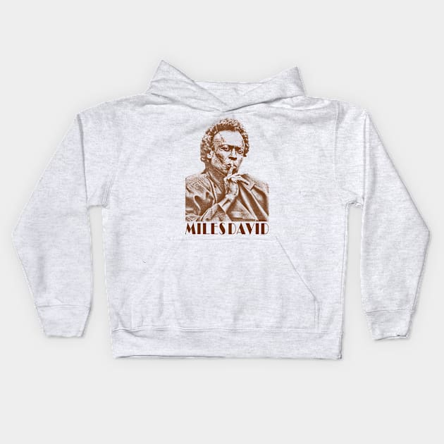 Miles Davis Fresh Art Kids Hoodie by NMAX HERU